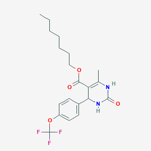 Heptyl 6-methyl-2-oxo-4-[4-(trifluoromethoxy)phenyl]-1,2,3,4-tetrahydropyrimidine-5-carboxylate