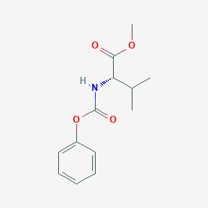 molecular formula C13H17NO4 B115123 N-(Phenyloxycarbonyl)-L-valine methyl ester CAS No. 153441-77-1