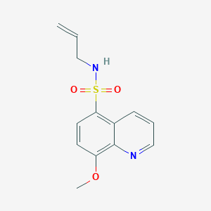 molecular formula C13H14N2O3S B11512306 8-methoxy-N-(prop-2-en-1-yl)quinoline-5-sulfonamide 