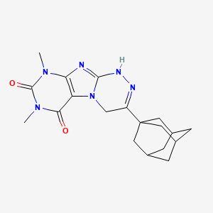 3-(Adamantan-1-YL)-7,9-dimethyl-1H,4H,6H,7H,8H,9H-[1,2,4]triazino[4,3-G]purine-6,8-dione