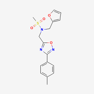 N-Furan-2-ylmethyl-N-(3-p-tolyl-[1,2,4]oxadiazol-5-ylmethyl)-methanesulfonamide