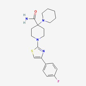 1'-[4-(4-Fluorophenyl)-1,3-thiazol-2-yl]-1,4'-bipiperidine-4'-carboxamide