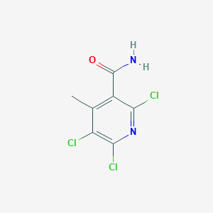 molecular formula C7H5Cl3N2O B11512354 2,5,6-Trichloro-4-methylpyridine-3-carboxamide 