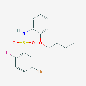 5-bromo-N-(2-butoxyphenyl)-2-fluorobenzenesulfonamide