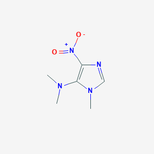 molecular formula C6H10N4O2 B11512361 N,N,1-Trimethyl-4-nitro-1H-imidazol-5-amine 