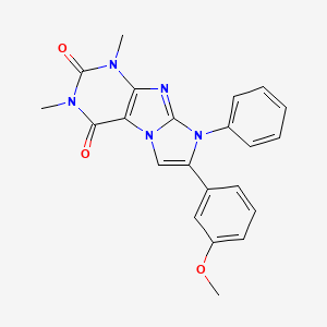 7-(3-methoxyphenyl)-1,3-dimethyl-8-phenyl-1H-imidazo[2,1-f]purine-2,4(3H,8H)-dione