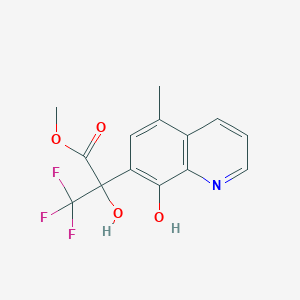 Methyl 3,3,3-trifluoro-2-hydroxy-2-(8-hydroxy-5-methylquinolin-7-yl)propanoate