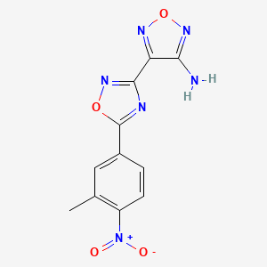 4-[5-(3-Methyl-4-nitrophenyl)-1,2,4-oxadiazol-3-yl]-1,2,5-oxadiazol-3-amine