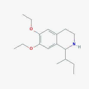 molecular formula C17H27NO2 B11512391 1-(Sec-butyl)-6,7-diethoxy-1,2,3,4-tetrahydroisoquinoline 