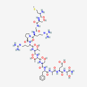 molecular formula C58H96N20O20S B1151248 H-Met-Ser-Gly-Arg-Pro-Arg-Thr-Thr-Ser-Phe-Ala-Glu-Ser-NH2 
