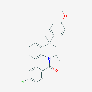 (4-chlorophenyl)[4-(4-methoxyphenyl)-2,2,4-trimethyl-3,4-dihydroquinolin-1(2H)-yl]methanone