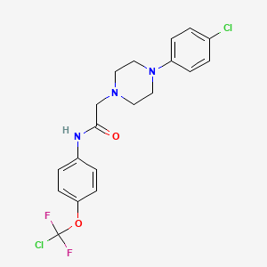 N-{4-[chloro(difluoro)methoxy]phenyl}-2-[4-(4-chlorophenyl)piperazin-1-yl]acetamide