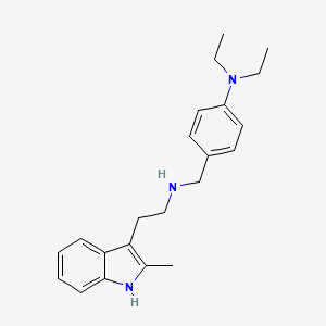 N,N-diethyl-4-({[2-(2-methyl-1H-indol-3-yl)ethyl]amino}methyl)aniline