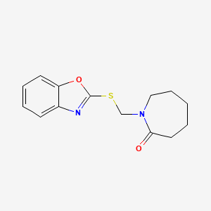 1-[(1,3-Benzoxazol-2-ylsulfanyl)methyl]-2-azepanone