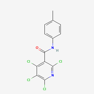 molecular formula C13H8Cl4N2O B11512553 2,4,5,6-tetrachloro-N-(4-methylphenyl)pyridine-3-carboxamide 