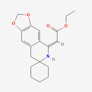 ethyl (2E)-6'H-spiro[cyclohexane-1,7'-[1,3]dioxolo[4,5-g]isoquinolin]-5'(8'H)-ylideneethanoate