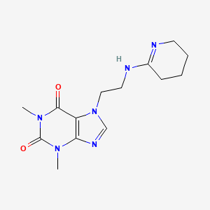 1,3-dimethyl-7-{2-[(2E)-piperidin-2-ylideneamino]ethyl}-3,7-dihydro-1H-purine-2,6-dione