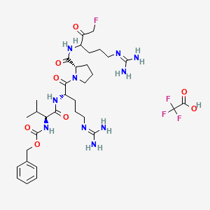 molecular formula C31H49FN10O6.CF3CO2H B1151258 Z-Vrpr-fmk (tfa) 