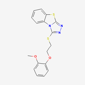 3-{[2-(2-Methoxyphenoxy)ethyl]sulfanyl}[1,2,4]triazolo[3,4-b][1,3]benzothiazole