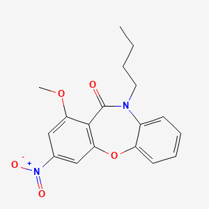 10-butyl-1-methoxy-3-nitrodibenzo[b,f][1,4]oxazepin-11(10H)-one