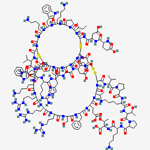 molecular formula C200H312N62O57S6 B1151262 C200H312N62O57S6 