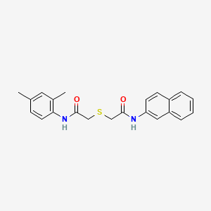 2-({2-[(2,4-dimethylphenyl)amino]-2-oxoethyl}sulfanyl)-N-(naphthalen-2-yl)acetamide