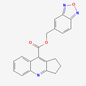 molecular formula C20H15N3O3 B11512662 2,1,3-benzoxadiazol-5-ylmethyl 2,3-dihydro-1H-cyclopenta[b]quinoline-9-carboxylate 