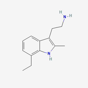 molecular formula C13H18N2 B11512686 2-(7-Ethyl-2-methyl-1H-indol-3-yl)ethanamine 