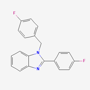 2-(4-Fluorophenyl)-1-[(4-fluorophenyl)methyl]benzimidazole