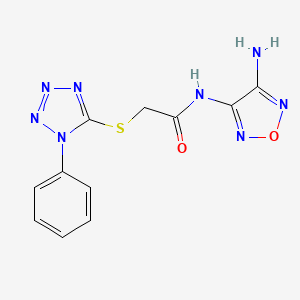 N-(4-Amino-furazan-3-yl)-2-(1-phenyl-1H-tetrazol-5-ylsulfanyl)-acetamide