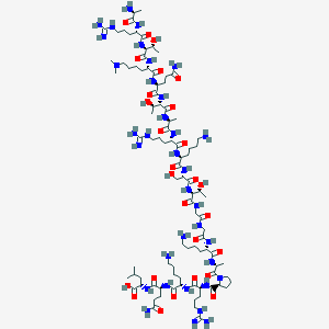 molecular formula C93H171N35O27 B1151278 H-Ala-Arg-Thr-Lys(Me2)-Gln-Thr-Ala-Arg-Lys-Ser-Thr-Gly-Gly-Lys-Ala-Pro-Arg-Lys-Gln-Leu-OH 