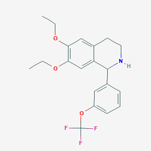 6,7-Diethoxy-1-[3-(trifluoromethoxy)phenyl]-1,2,3,4-tetrahydroisoquinoline