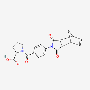 1-{[4-(1,3-dioxo-1,3,3a,4,7,7a-hexahydro-2H-4,7-methanoisoindol-2-yl)phenyl]carbonyl}proline