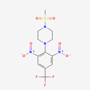 4-[2,6-Dinitro-4-(trifluoromethyl)phenyl]-1-(methylsulfonyl)piperazine