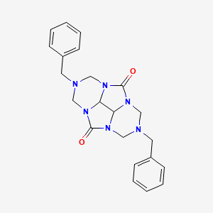 molecular formula C22H24N6O2 B11512821 2,6-dibenzylhexahydro-1H,5H-2,3a,4a,6,7a,8a-hexaazacyclopenta[def]fluorene-4,8-dione 