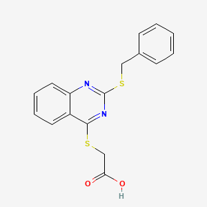 2-[2-(Phenylmethylthio)quinazolin-4-ylthio]acetic acid