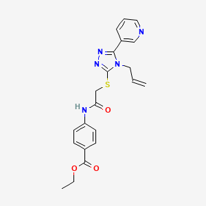 ethyl 4-[({[4-(prop-2-en-1-yl)-5-(pyridin-3-yl)-4H-1,2,4-triazol-3-yl]sulfanyl}acetyl)amino]benzoate