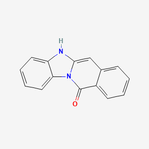 molecular formula C15H10N2O B11513011 benzimidazo[1,2-b]isoquinolin-11(5H)-one 