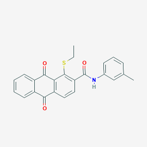 1-(ethylsulfanyl)-N-(3-methylphenyl)-9,10-dioxo-9,10-dihydroanthracene-2-carboxamide