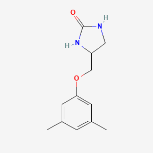 molecular formula C₁₂H₁₆N₂O₂ B1151302 4-((3,5-Dimethylphenoxy)methyl)imidazolidin-2-one 