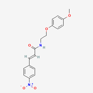 (2E)-N-[2-(4-methoxyphenoxy)ethyl]-3-(4-nitrophenyl)prop-2-enamide