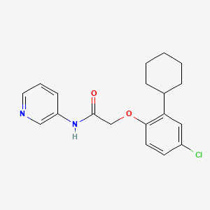 2-(4-chloro-2-cyclohexylphenoxy)-N-(pyridin-3-yl)acetamide