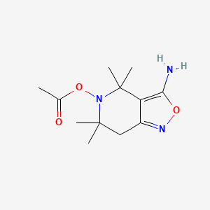 Acetic acid, 3-amino-4,4,6,6-tetramethyl-6,7-dihydro-4H-isoxazolo[4,3-c]pyridin-5-yl ester