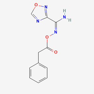 (E)-[Amino(1,2,4-oxadiazol-3-YL)methylidene]amino 2-phenylacetate