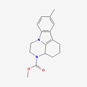 methyl 8-methyl-1,2,3a,4,5,6-hexahydro-3H-pyrazino[3,2,1-jk]carbazole-3-carboxylate