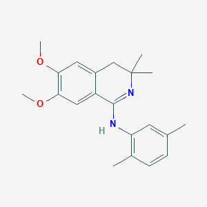 N-(2,5-dimethylphenyl)-6,7-dimethoxy-3,3-dimethyl-3,4-dihydroisoquinolin-1-amine