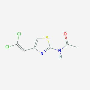 molecular formula C7H6Cl2N2OS B11513158 N-[4-(2,2-dichloroethenyl)-1,3-thiazol-2-yl]acetamide CAS No. 73040-48-9