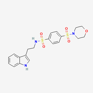 N-[2-(1H-indol-3-yl)ethyl]-4-(morpholin-4-ylsulfonyl)benzenesulfonamide