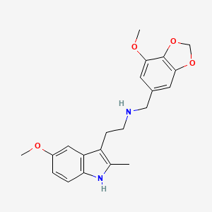 N-[(7-methoxy-1,3-benzodioxol-5-yl)methyl]-2-(5-methoxy-2-methyl-1H-indol-3-yl)ethanamine