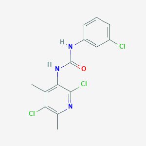 1-(3-Chlorophenyl)-3-(2,5-dichloro-4,6-dimethylpyridin-3-yl)urea